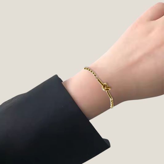 Golden Knot of Love Bracelet