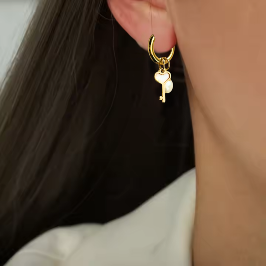 The Golden Key & Pearl Charms