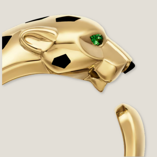 Sculpted Majesty | 18K Gold Plated Panther Ring