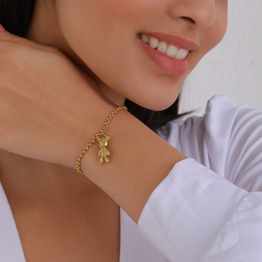 Golden Honey Bear Bracelet | 18K Gold Plated