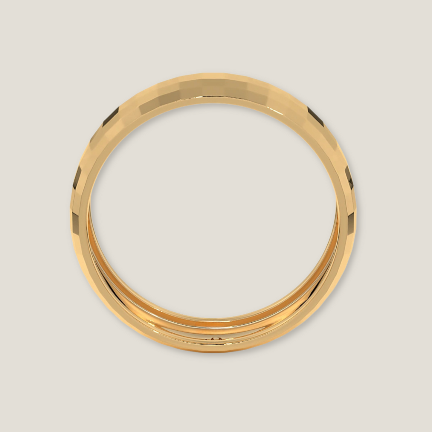 The Glimmering Grid Ring | 18K Gold Plated Ring