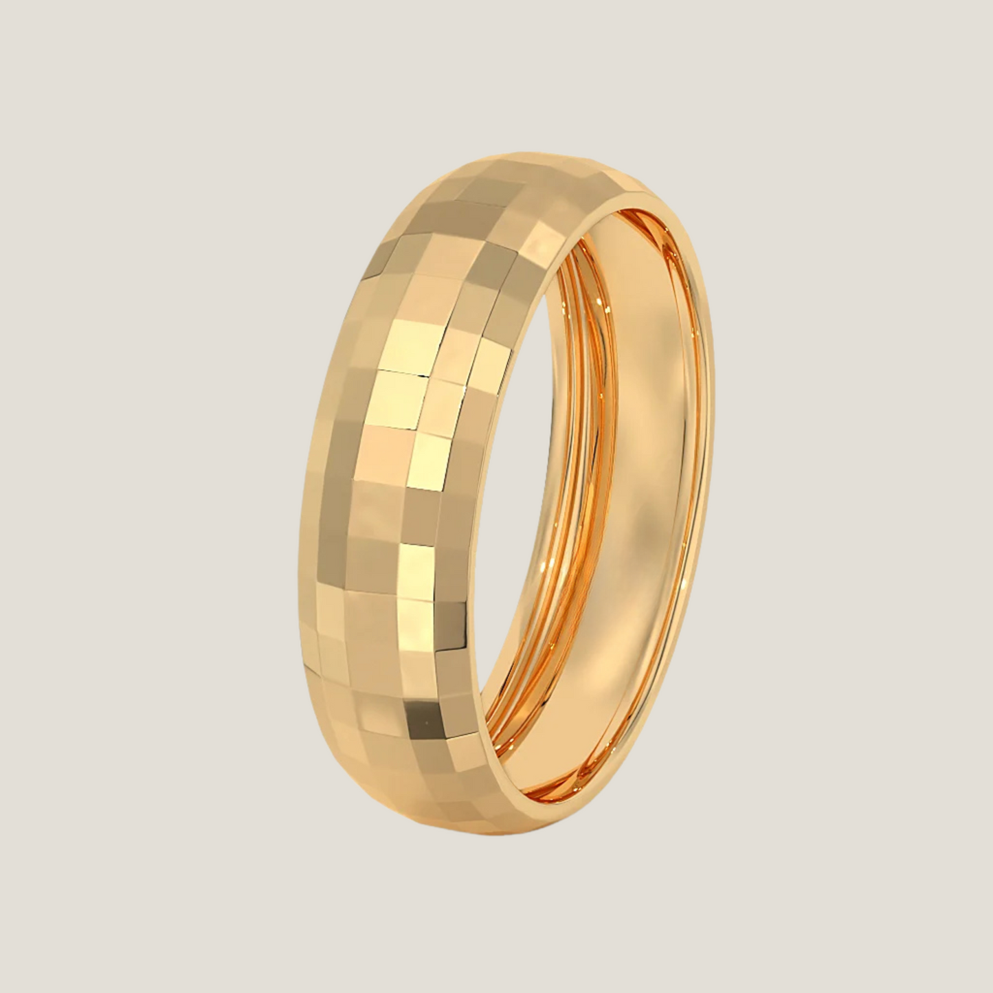 The Glimmering Grid Ring | 18K Gold Plated Ring