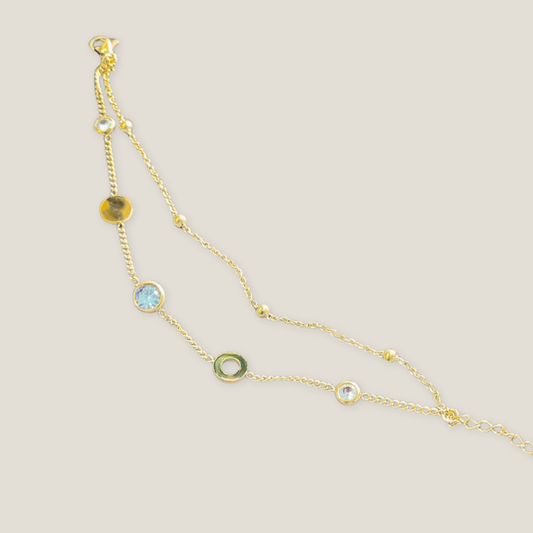 Dazzling Dual-Chain Bracelet