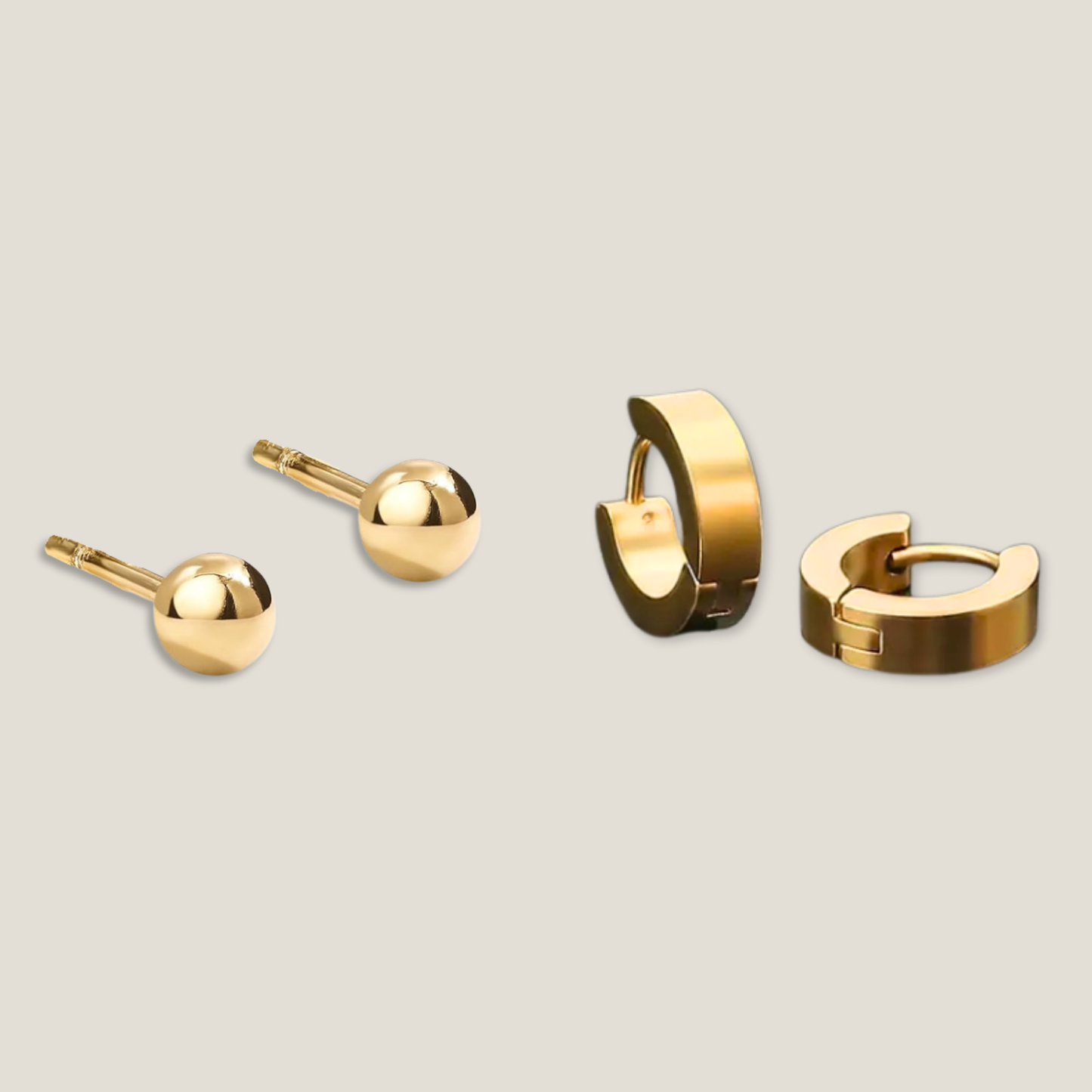 The Golden Essentials Earring Duo