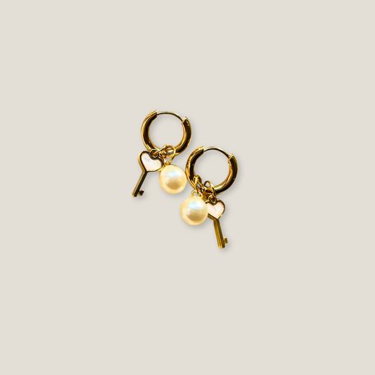 The Golden Key & Pearl Charms