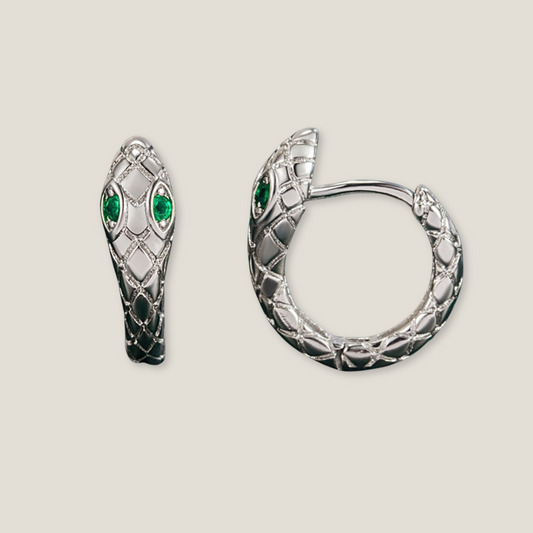 Snakelet Stud Hoops: Enduring Style