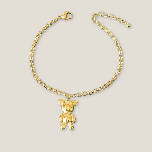 Golden Honey Bear Bracelet | 18K Gold Plated