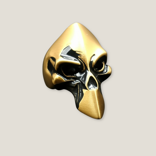 Golden Sculptural Statement Ring | 18K Gold Plated