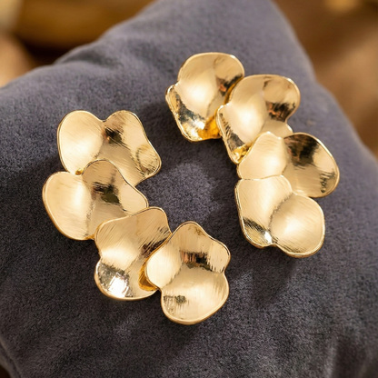 Golden Petals | 18k Gold Plated Earrings